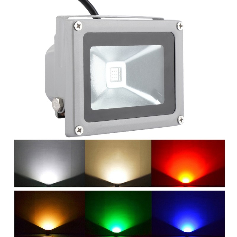 10W RGB LED Colorful Flood Light Spotlight Outdoor with Remote Control