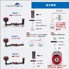 HEIGHTEN HT03302 Improved 2.8/1.8 inches (70/45 mm) Reel Handle, Shimano