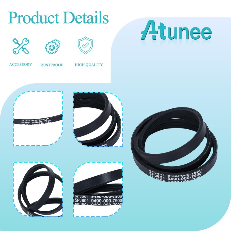 Atunee 9490-000-7900 Drive Belt for Stihl TS420 TS500i Concrete Saws
