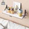 YGEOMER 16.5 Inch Floating Shelves for Wall, Farmhouse Wall Shelves