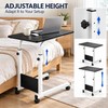 Rolling Overbed Table for Bed & Couch – Height Adjustable