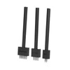 3Pcs Leather Perforated Tool Black Tooth Durable Quick Easy DIY
