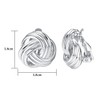 JOLCHIF Love Knot Clip On Earrings for Women Non Piercing