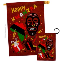 Ornament Collection Light Kinara Candles Garden House Flag Set Black History Kwanzaa Celebrates African Americans Heritage Decoration Banner Small Yard Gift Double-Sided, Made in USA
