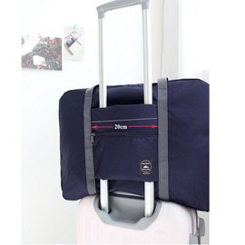 Unova Folding Travel Duffel Bag Packable Light Nylon Water Resistant Tote Weekend Getaway Overnight Carry-on Shoulder (Black)