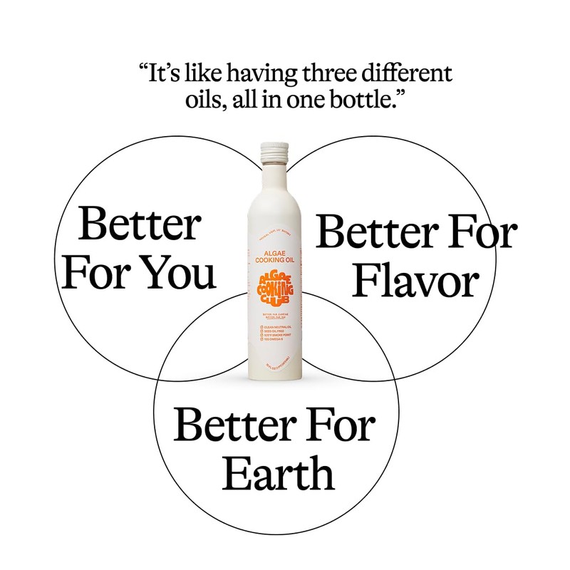 Algae Cooking Club Chef-Grade 100% Algae Cooking Oil - High