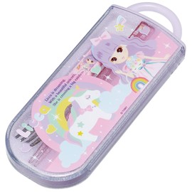 Skater TACC2AG-A Trio Set Chopsticks Spoon Fork Licca-chan 23 Children's Antibacterial Made in Japan