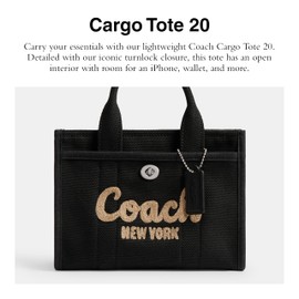 Coach Cargo Tote 20, Black