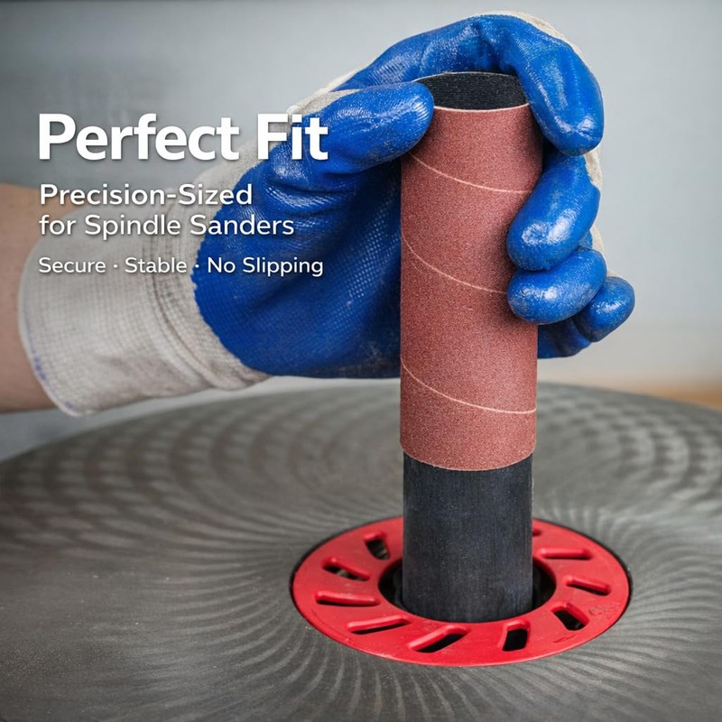 Dark Stone Sanding Sleeves for Oscillating Spindle Sander, Aluminum Oxide,