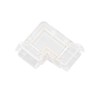 8pcs LED Strip Light Connector Professional Transparent 3Pin L Shaped