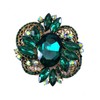 LAXPICOL Women's Large Sparkly Crystal Flower Brooch Pin Fashion Statement