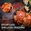 Opfiue 6PCS Crab Legs Crackers,Easy Opener Picks Tools Reliable Crackers