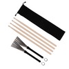 Lovermusic Metal 1 Pair Drum Wire Brushes and 2 Pair