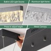 Ruibutrade 50" LED Linear Pendant Light Fixtures with Remote, Dimmable