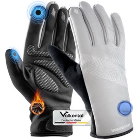 Valkental® GloRider Windproof Cycling Gloves, Padded & Grippy, Winter Gloves & Transition Gloves, for Men & Women, with Touchscreen Function