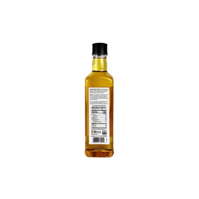 Gamma One Natural Non GMO Rice Bran Oil 33.8 Fl