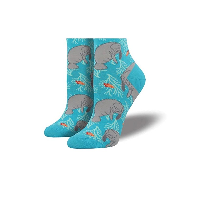 Socksmith Oh The Hu-Manatee Bright Blue One Size