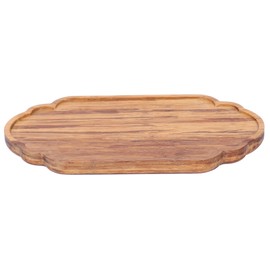 Simple Tea Tray Bamboo Tea Serving Tray Dish Saucer Home Office Kitchen Utensil GiftL