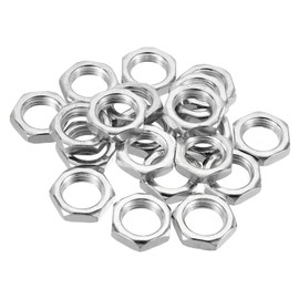 PATIKIL M16 x 1.5 Steel Hex Nuts, 20 Pack Metric Thread Zinc Plated Finished Hardware Nuts Screw Bolt Fasteners 6mm Height