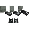 Andux Golf Club Head Cover Set Interchangeable No. Tag (3