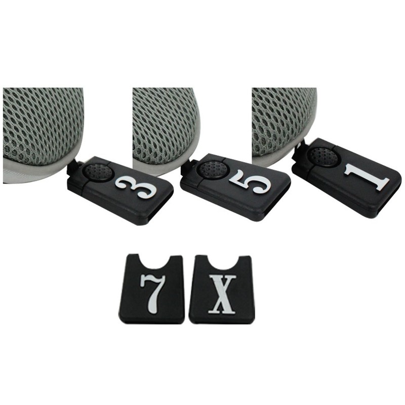 Andux Golf Club Head Cover Set Interchangeable No. Tag (3