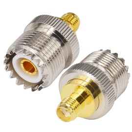 YILIANDUO CB Radio Adapter SO-239 PL-259 UHF Female to SMA Female Plug RF Adapters for CB Antenna CB Aerial Ham Radio Walkie Talkie Handheld Radio Two way Radio Pack of 2