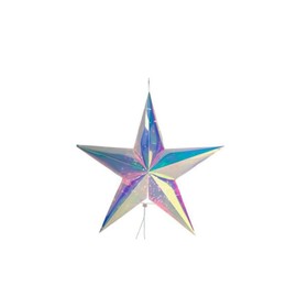 Gift Company Glow Star 3D with LED, M, Iridescent, 56 x 58 x 18 cm