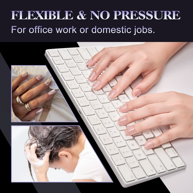 Gelike EC Extra Short Soft Gel Nail Tips Kit for
