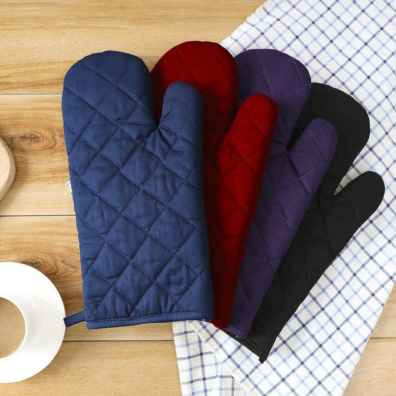 Anyi Oven Mitts Professional Heat Resistance Kitchen Cotton Oven Gloves