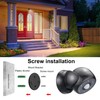 LUXSWAY Battey Powered Motion Sensor Outdoor Light Waterproof Flood Light