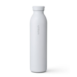 Vinsun Stainless Steel Drinking Bottle, 600 ml, White, Leak-Proof, Suitable for Carbonated Drinks, BPA-Free, Double-Walled Insulated, Lightweight Thermal Flask for Sports, School, Office, Travel