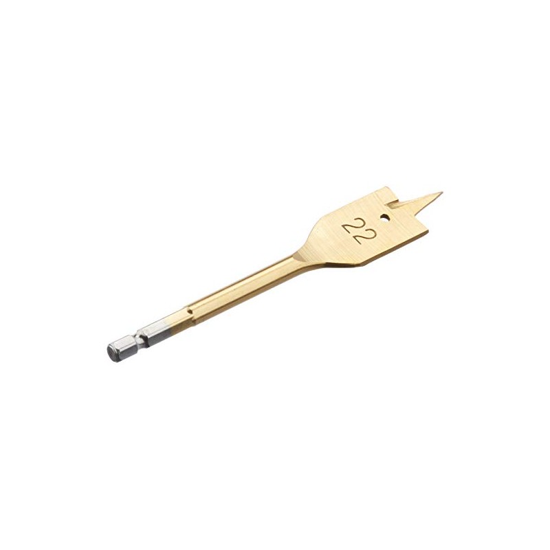 Draper 18560 Titanium Nitride Coated Flat Wood Bit Set, 10mm