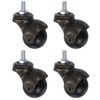 sourcing map 1.5 Inch Ball Caster Wheels, 4pcs Threaded Stem