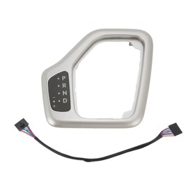 HOPESPANNER No.601-401 Transmission Shifter Bezel with Wiring Harness for Jeep Cherokee 2.4L 3.2L 2014-2018 Champagne Color Interior Shift Panel Trim No.68413957AA/5YD27LS5AA