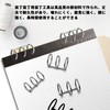 PAVIKE Loose Leaf Binder Rings, 3 Holes, Set of 6,