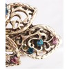 ZOONAI Vintage Beautiful Crystal Butterfly Hair Clip Barrette Headdress Accessories