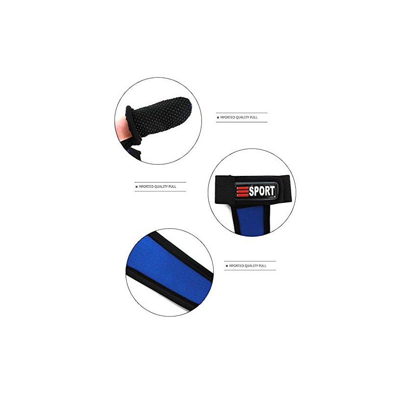 Millya Professional Anti-Slip Fishing Gloves Elastic Band Single Finger Stall