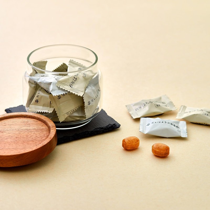 だいじょうぶなもの 百年はちみつのど飴 レザーウッドハニー + ハーブキャンディ(生姜レモン味)