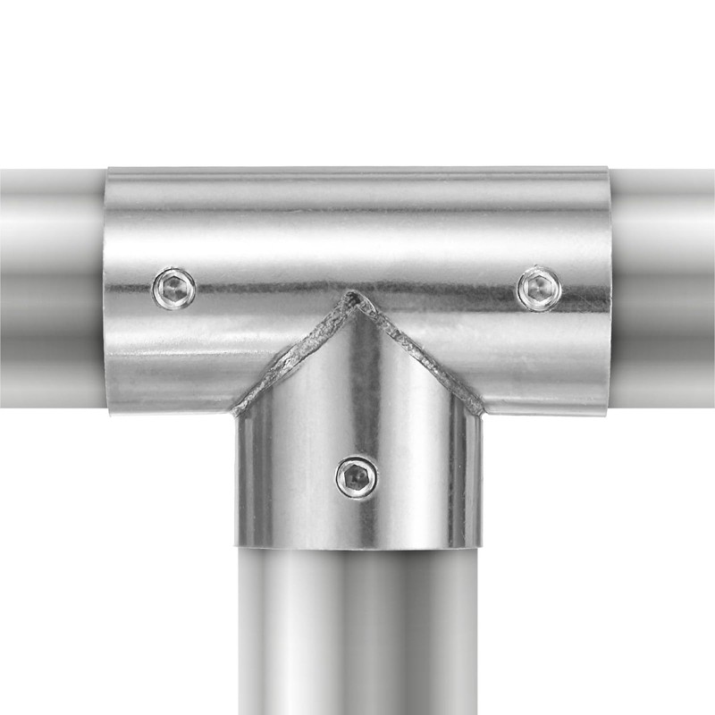 M METERXITY 4-Pack Structural Pipe Connector, Tee Pipe Fittings Stainless