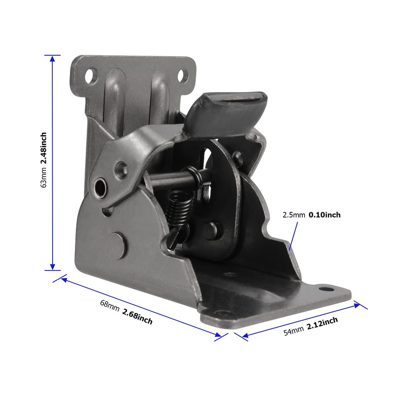 8 Pack Table Legs Foldable Hinges, 0-90 Degree Folding Locking
