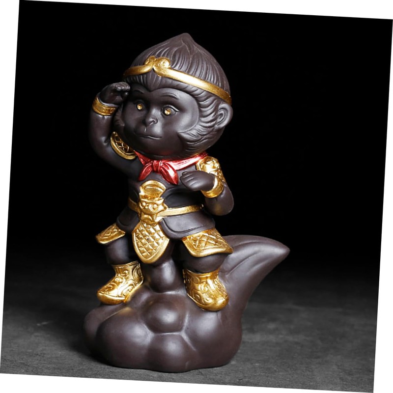 LABRIMP Monkey Tea Pet Craft Monkey Craft Monkey Desktop Ornament