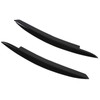 Pair Car Headlight Eyebrows Left Right Glossy Black Modification Replacement