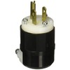 Leviton 5266-C Black-White, 15 Amp, 125 Volt, Industrial Grade, Plug,