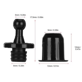 UtySty 12 Pairs Speaker Grill Guide Pegs Kit Snap Fastener Fixing Buckle Sound Box Net Cover Frame Body Socket Button Peg Clips Audio Mesh Enclosure Dust Screen Speakers DIY Replacement Parts