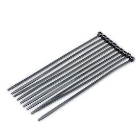 Kijima 303-122B Motorcycle Parts Tie Wrap, Black, 7.1 inches (180 mm), Set of 10