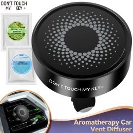 DON'T TOUCH MY KEY Car Air Vent Clip Freshener Aromatherapy Fragrance Essential Diffuser Clip Black