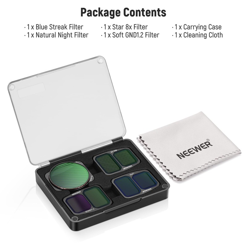 NEEWER Effect Filter Set Compatible with DJI Air 3, 4