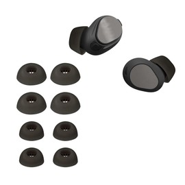 kwmobile 8X Ersatzpolster kompatibel mit Jabra Elite 10 / E10-4 Größen - Silikon Ersatz Ohrstöpsel In-Ear Kopfhörer - Polster