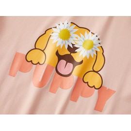 Topgal Cute Dog Cotton Pajamas for Girls Size 6 – Daisy Short Summer Pants Clothes Set