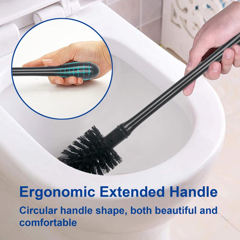 CELOX Toilet Bowl Brush and Holder for Bathroom Cleaning, 2